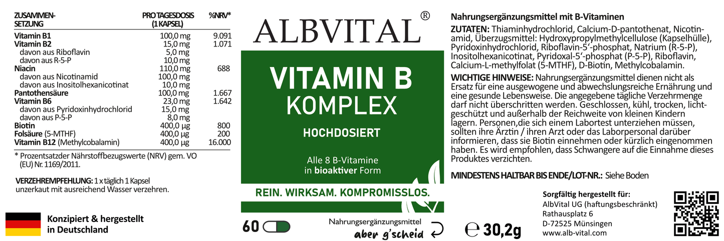 Vitamin B Komplex Kapseln
