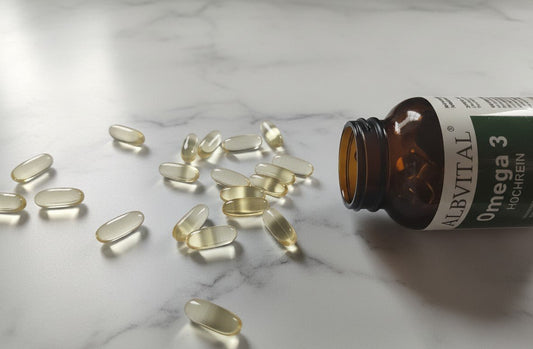 AlbVtal Omega 3 Kapseln fallen aus Flasche